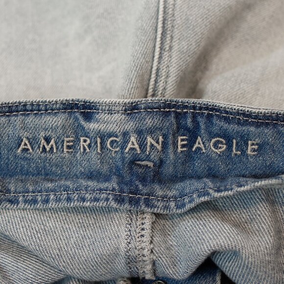 Closet Clearout! | 100% Cotton! American Eagle Paperbag Mom Denim Shorts - Picture 6 of 10